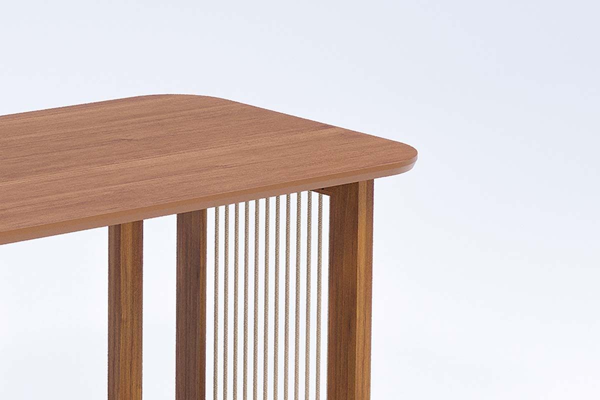 Mesa Jantar Regia Natuame c/Tampo Madeirado 130x80cm Cimol