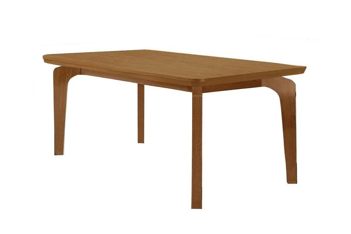 Mesa Jantar Londrina c/Tampo MDF Curvo 120cm RufatoNaturale/Naturale Mesa Jantar Londrina c/Tampo MDF Curvo 120cm RufatoNaturale/Naturale