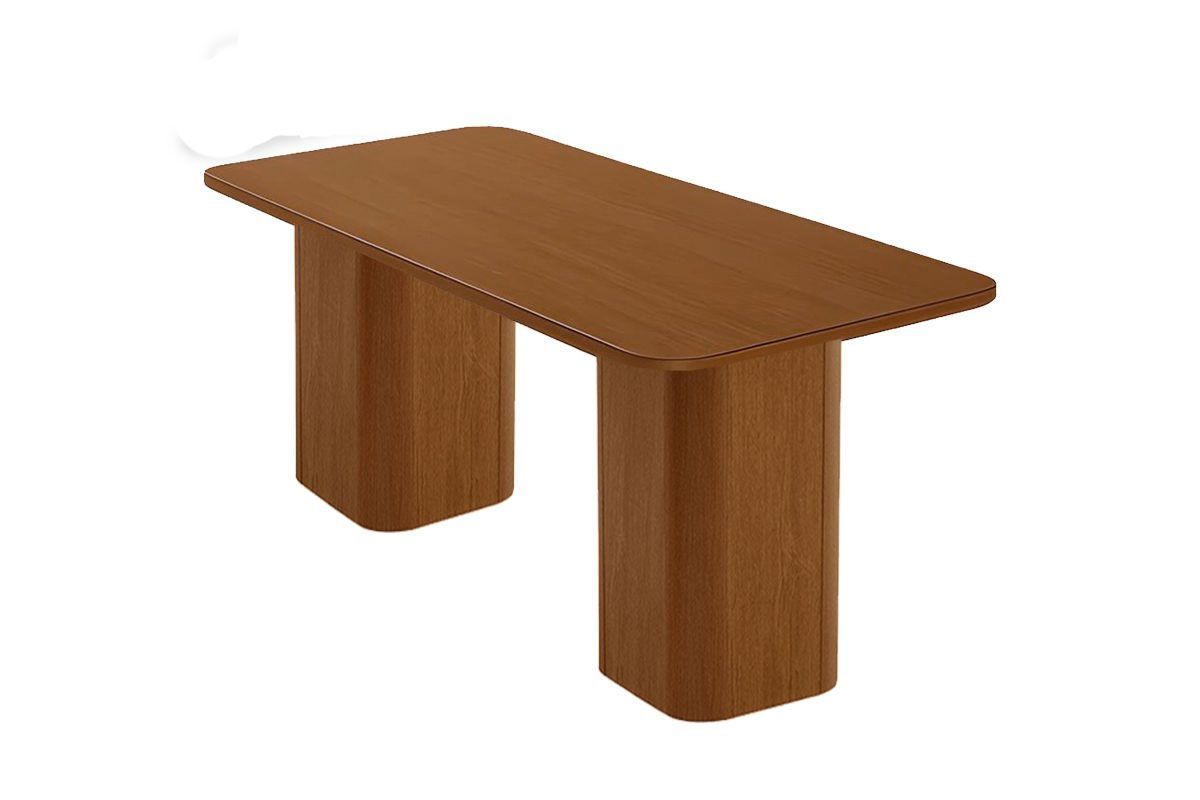 Mesa Jantar Maldivas c/Tampo MDF Curvo 180cm RufatoFlex Naturale/Off White ou Naturale