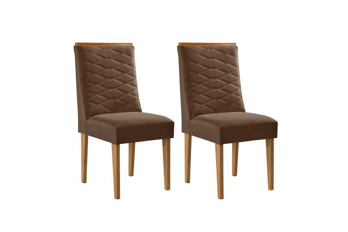 Cadeira Jantar Maldivas Kit 2 Un RufatoMadeira Capuccino/Suede Marrom Cadeira Jantar Maldivas Kit 2 Un RufatoMadeira Capuccino/Suede Marrom