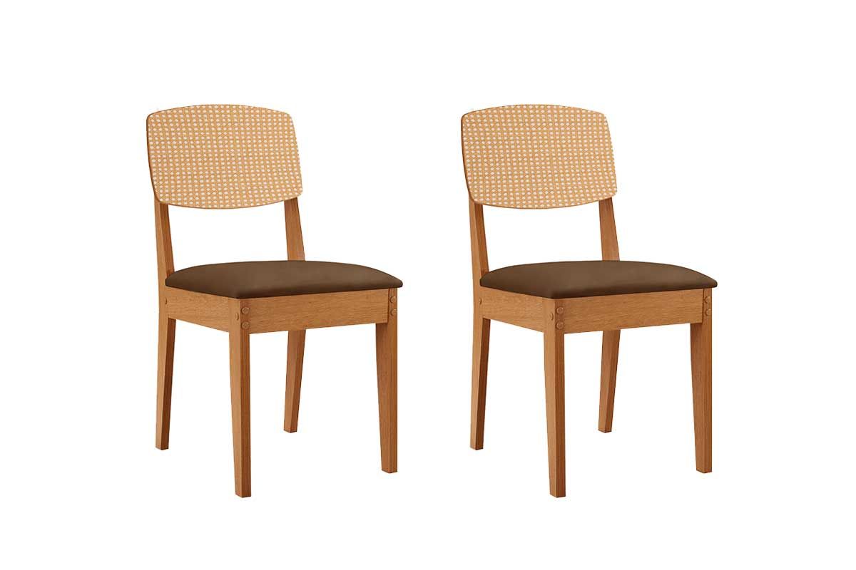 Cadeira Jantar Havana Premium Kit 2 Un RufatoNaturalle/Suede Marrom Cadeira Jantar Havana Premium Kit 2 Un RufatoNaturalle/Suede Marrom