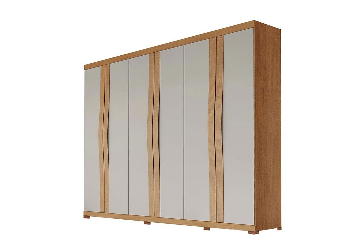 Guarda Roupa Casal 6 Portas 6Gavs c/Pés Linea Rufato
