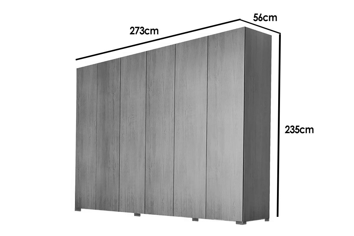 Guarda Roupa Casal 6 Portas e 6 Gavetas c/Pés Horizon Rufato Guarda Roupa Casal 6 Portas e 6 Gavetas c/Pés Horizon Rufato