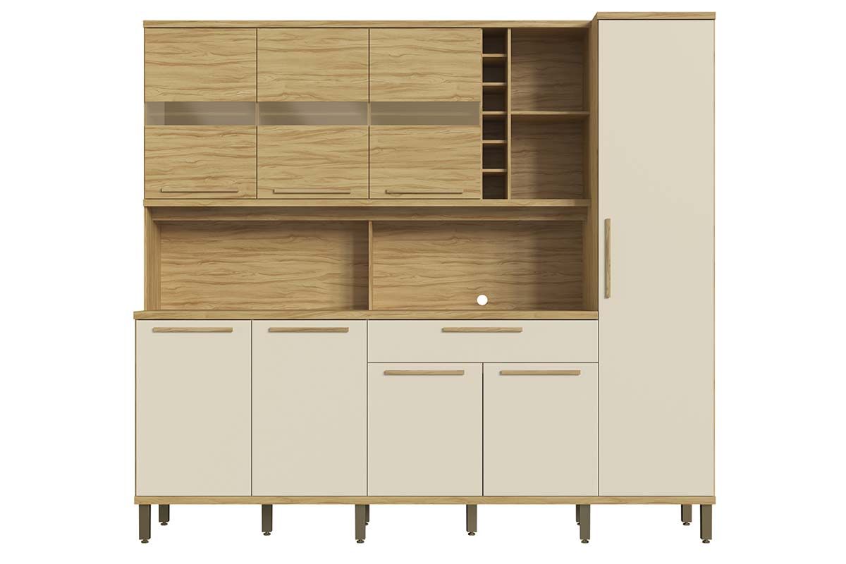 Cozinha Compacta Ronipa Touriga c/8 Portas e 1 Gaveta 180cm Cozinha Compacta Ronipa Touriga c/8 Portas e 1 Gaveta 180cm