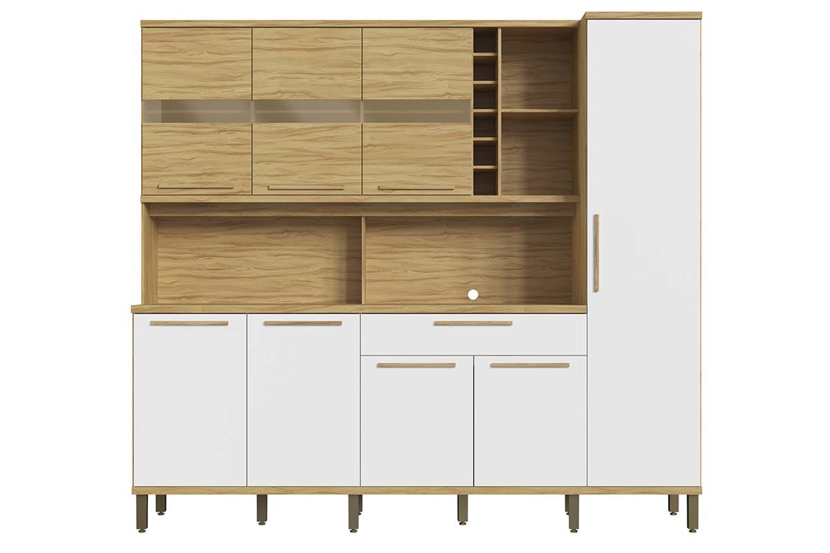 Cozinha Compacta Ronipa Touriga c/8 Portas e 1 Gaveta 180cm Cozinha Compacta Ronipa Touriga c/8 Portas e 1 Gaveta 180cm
