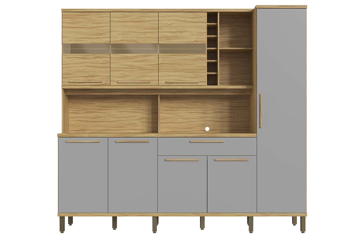 Cozinha Compacta Ronipa Touriga c/8 Portas e 1 Gaveta 180cm Cozinha Compacta Ronipa Touriga c/8 Portas e 1 Gaveta 180cm