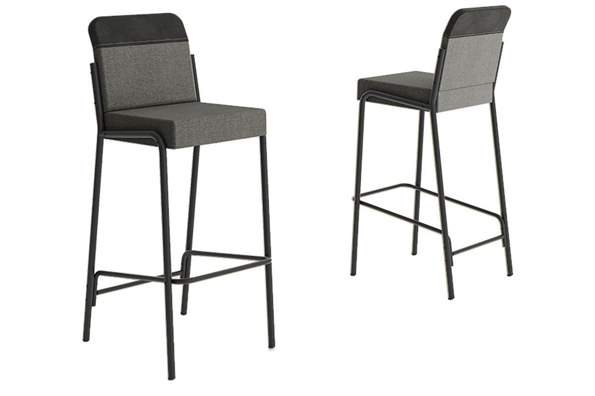 Banqueta Sala de Jantar Duo 1753 Kit 2 Un Carraro