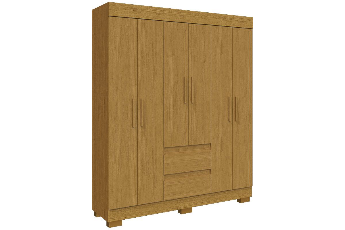 Guarda Roupa Solteiro 6 Portas e 2 Gavs Maya Plus ACP Guarda Roupa Solteiro 6 Portas e 2 Gavs Maya Plus ACP