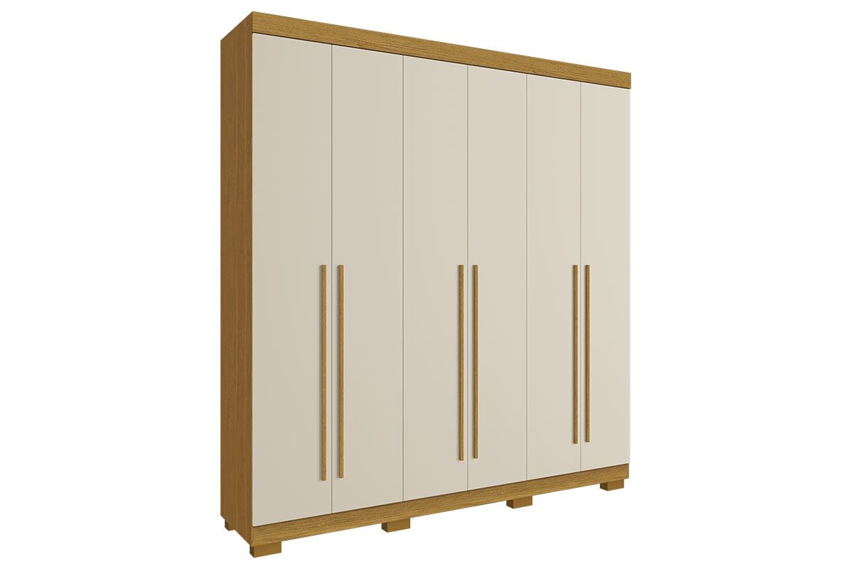 Guarda Roupa Casal 6 Portas e 3 Gavetas Ágata ACP Guarda Roupa Casal 6 Portas e 3 Gavetas Ágata ACP