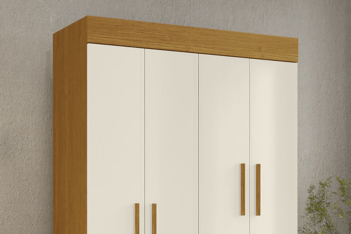 Guarda Roupa Solteiro 4 Portas e 2 Gavs Maya Plus ACP Guarda Roupa Solteiro 4 Portas e 2 Gavs Maya Plus ACP