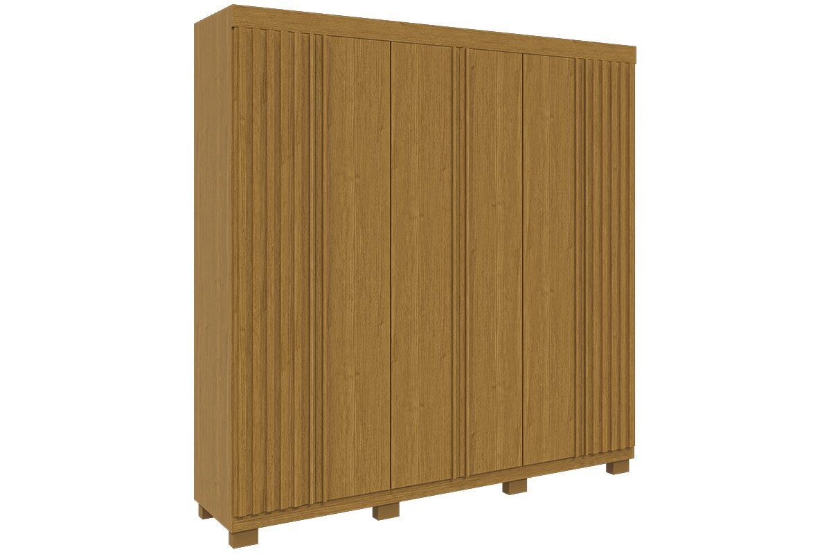 Guarda Roupa Casal 6 Portas (2 Ripadas) e 6 Gavetas Eliza ACP