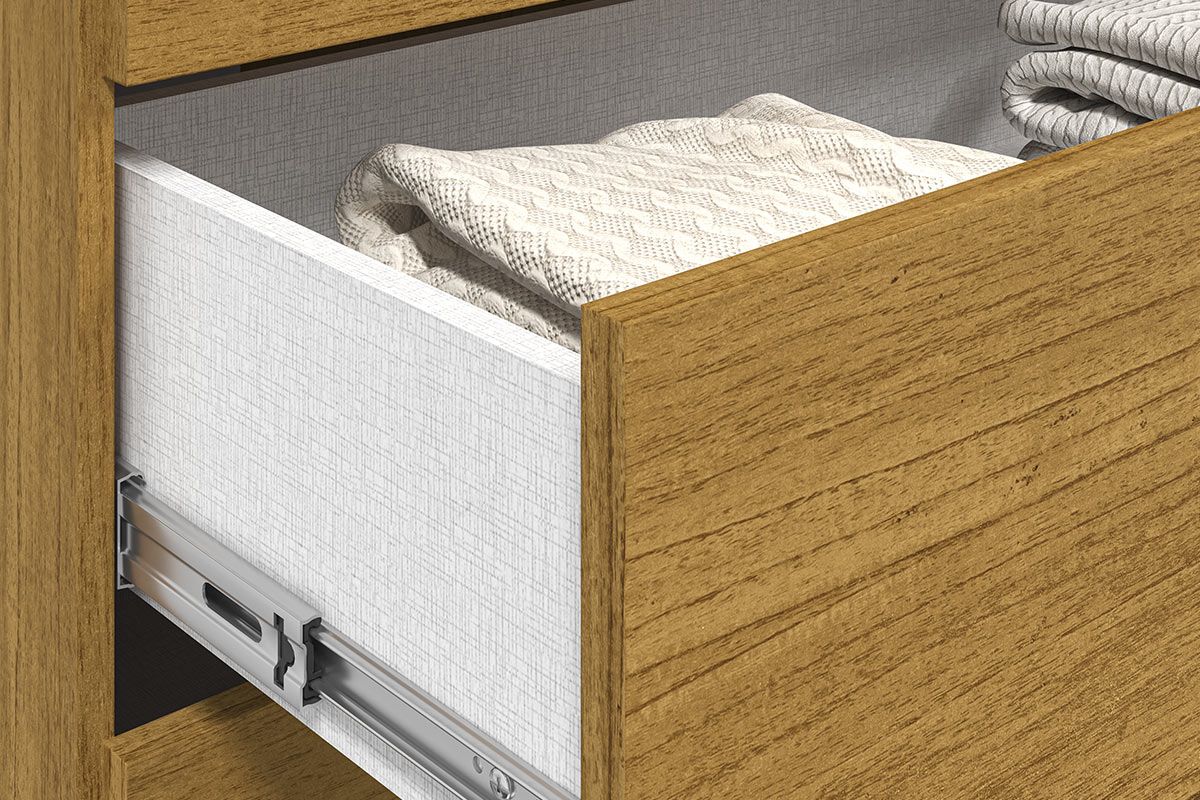 Guarda Roupa Casal 6 Portas (2 Ripadas) e 6 Gavetas Eliza ACP