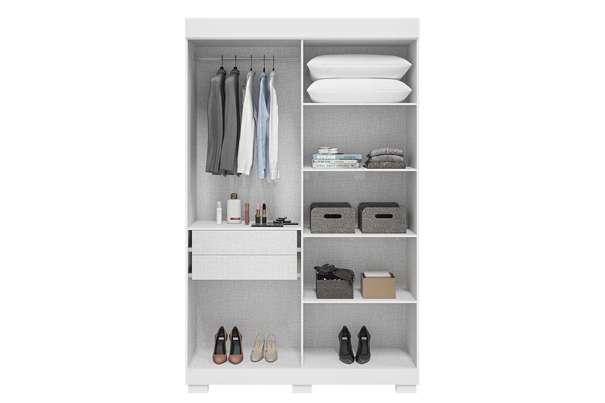 Guarda Roupa Solteiro 4 Portas e 2 Gavetas Ágata ACP Guarda Roupa Solteiro 4 Portas e 2 Gavetas Ágata ACP