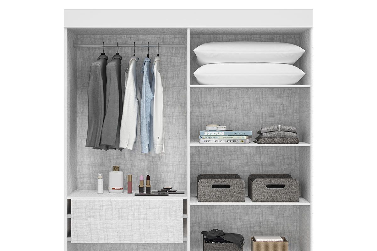 Guarda Roupa Solteiro 4 Portas e 2 Gavetas Ágata ACP Guarda Roupa Solteiro 4 Portas e 2 Gavetas Ágata ACP