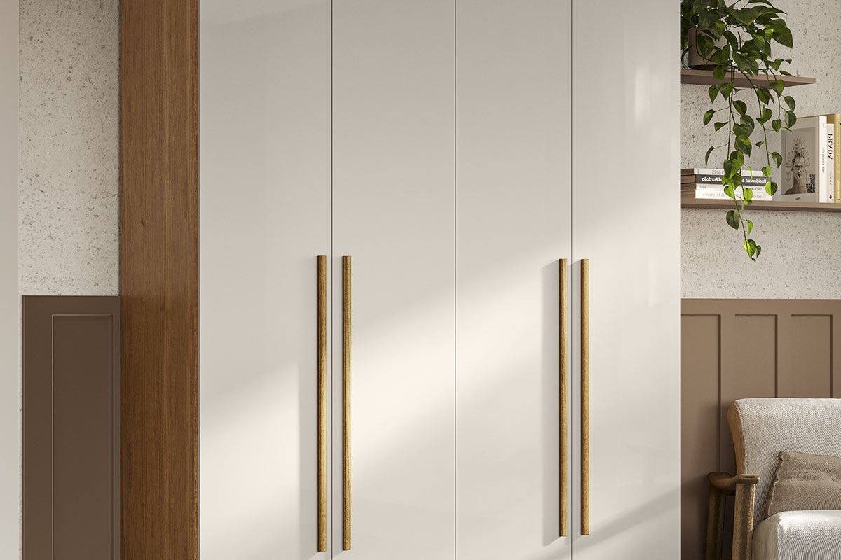 Guarda Roupa Solteiro 4 Portas e 2 Gavetas Ágata ACP Guarda Roupa Solteiro 4 Portas e 2 Gavetas Ágata ACP