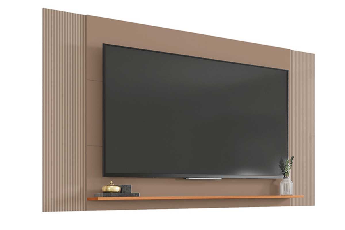 Painel Home p/ TV até 65 Pol Modrian Extensível c/Prateleira 136 à 180cm Caemmun