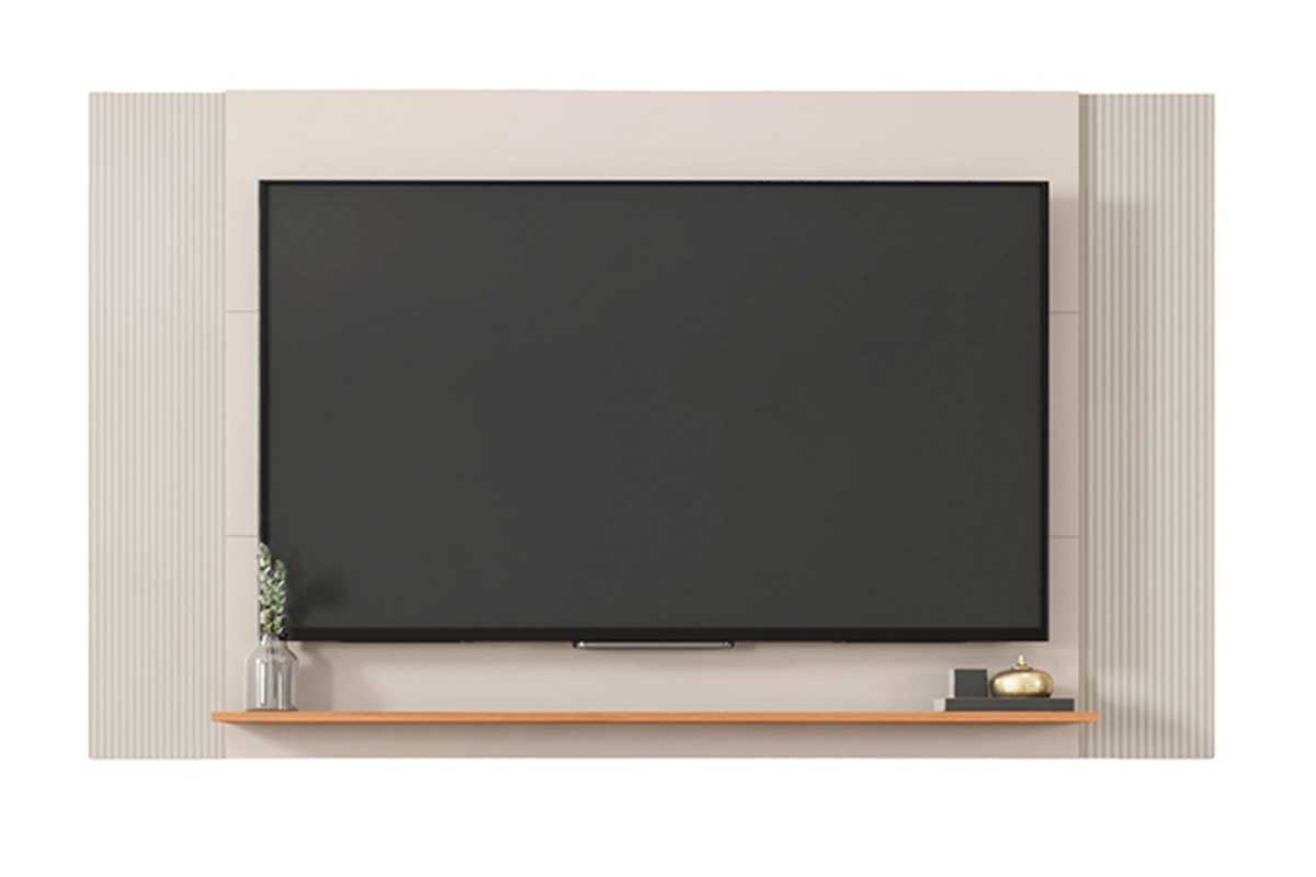 Painel Home p/ TV até 65 Pol Modrian Extensível c/Prateleira 136 à 180cm Caemmun
