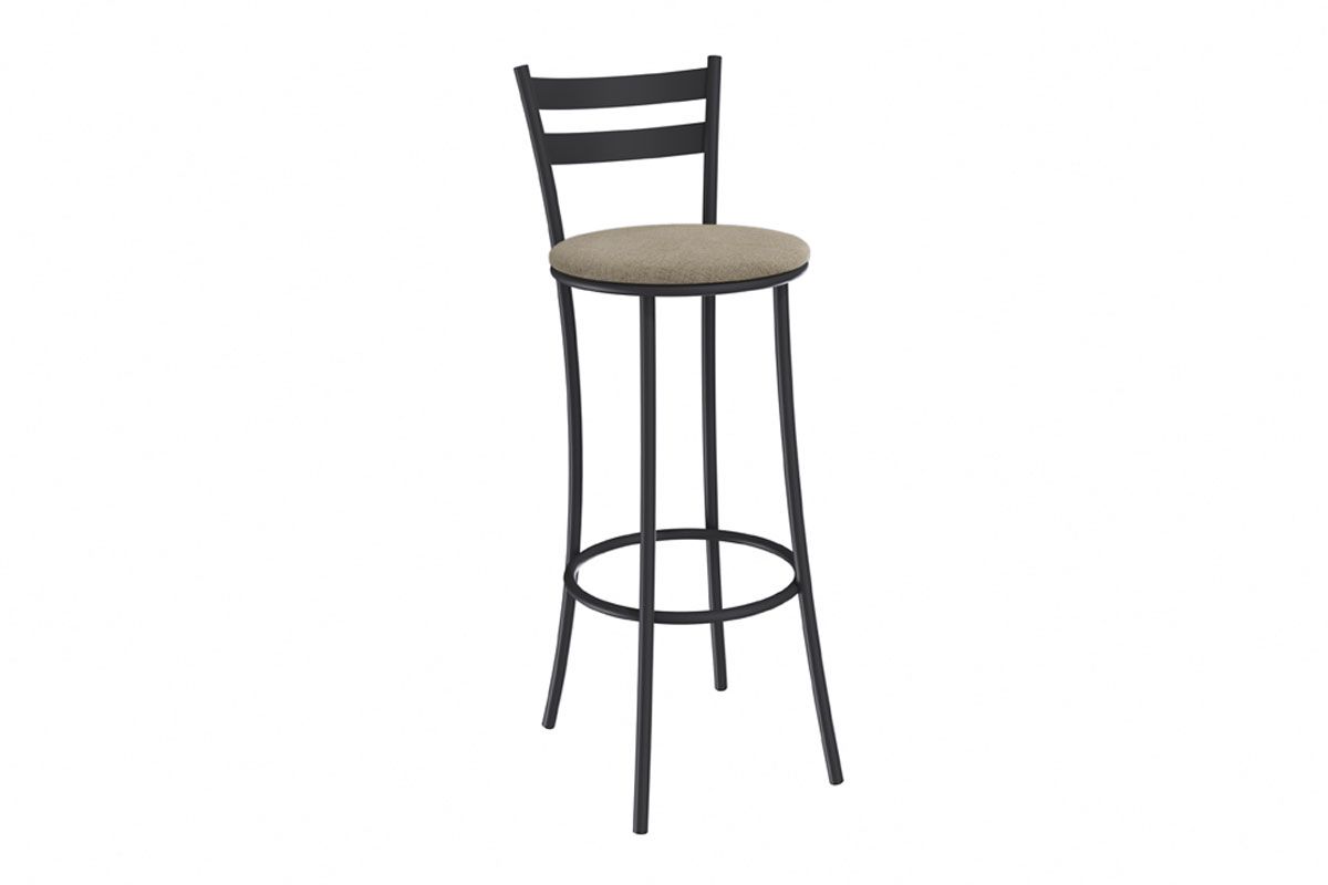 Banqueta Sala de Jantar Jade 1B699PRF Aço 1 Un KappesbergPreto/Linho Bege Fendi Banqueta Sala de Jantar Jade 1B699PRF Aço 1 Un KappesbergPreto/Linho Bege Fendi