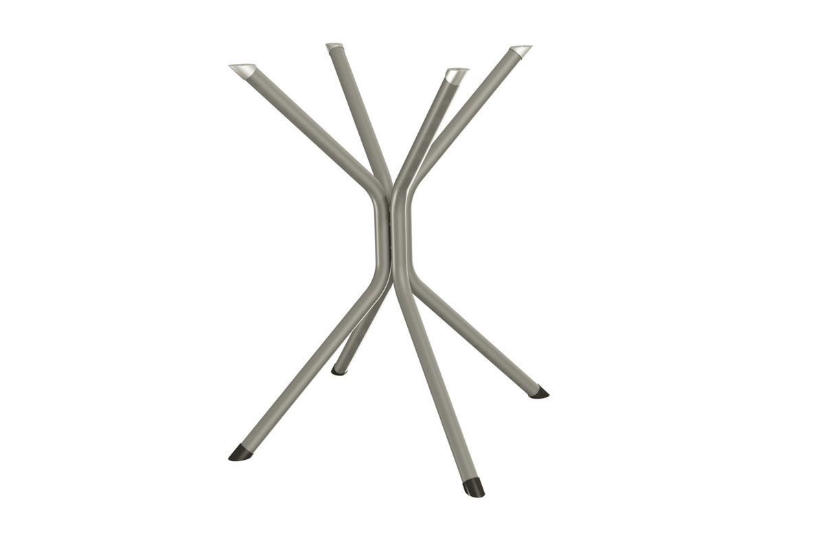 Base Mesa de Jantar Base Creta M088 Aço s/ Tampo KappesbergNiquel