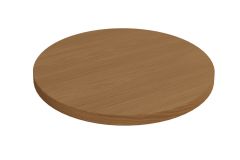 Tampo Mesa Madeirado TA69 Crome s/ Vidro Redondo 65x65cm Kappesberg