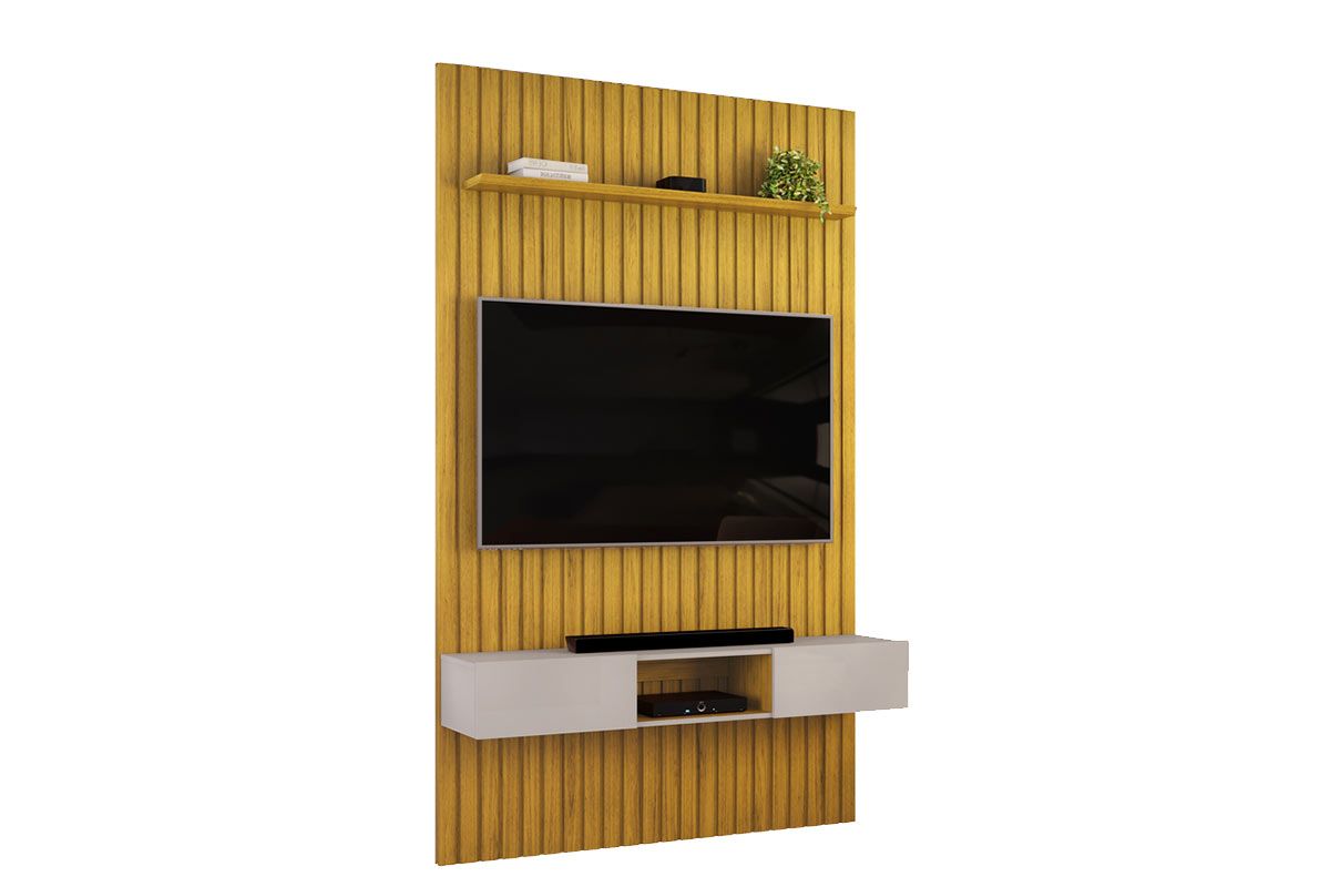 Rack Bancada c/Painel p/ TV Trento 143x240cm - DJ Móveis Rack Bancada c/Painel p/ TV Trento 143x240cm - DJ Móveis