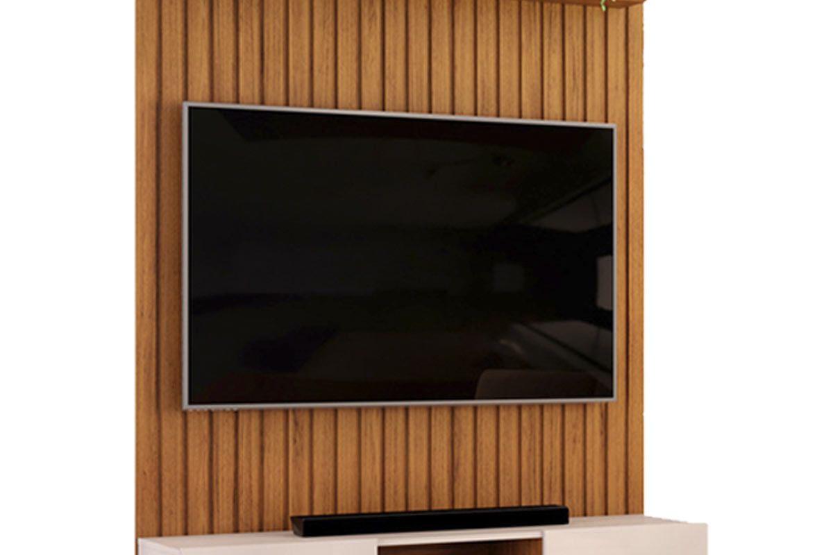 Rack Bancada c/Painel p/ TV Trento 143x240cm - DJ Móveis Rack Bancada c/Painel p/ TV Trento 143x240cm - DJ Móveis