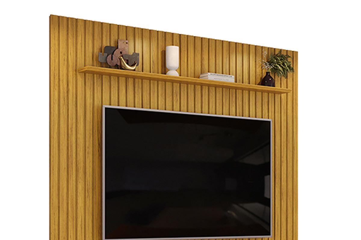 Rack Bancada c/Painel p/ TV Trento 230x240cm - DJ Móveis Rack Bancada c/Painel p/ TV Trento 230x240cm - DJ Móveis