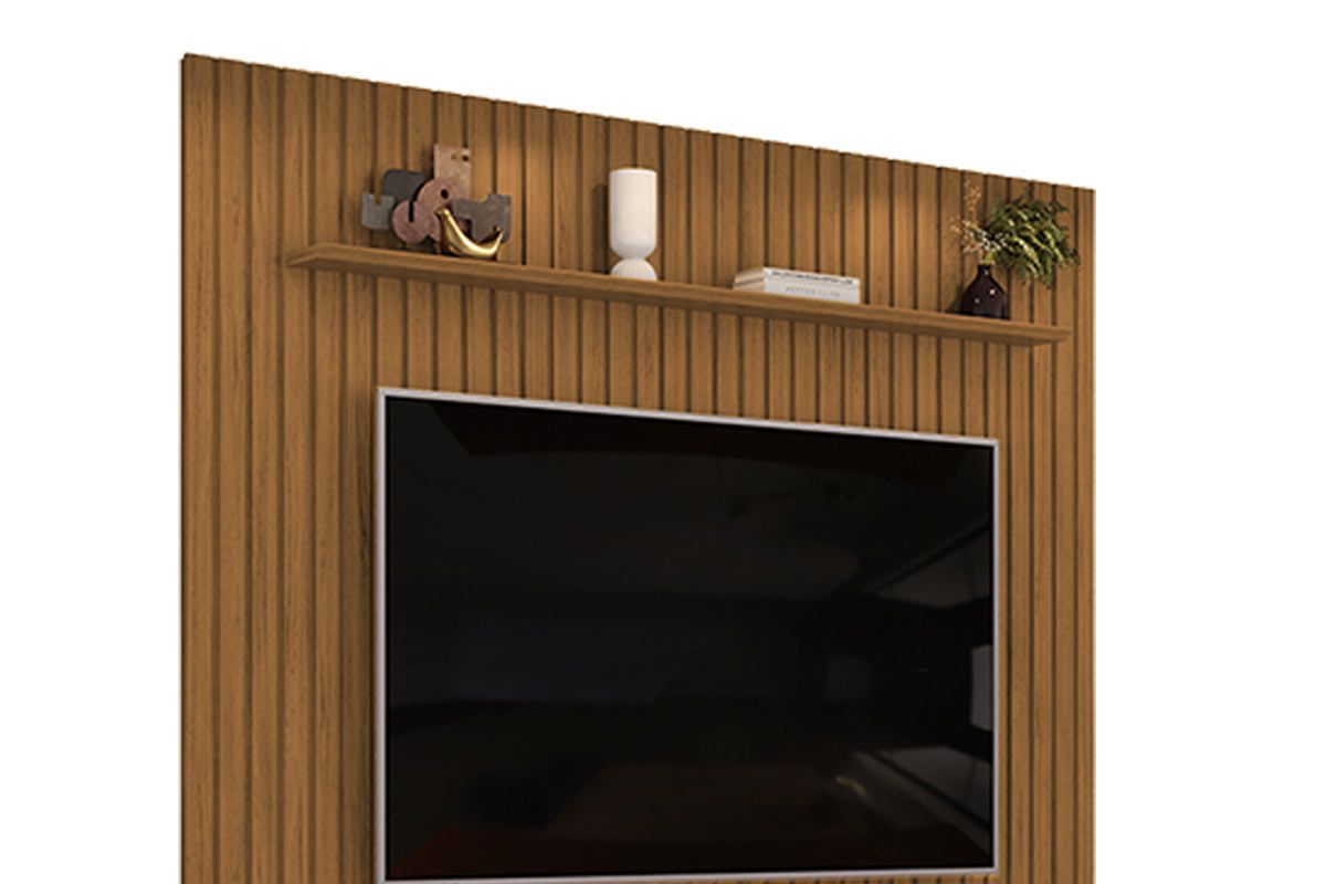 Rack Bancada c/Painel p/ TV Trento 230x240cm - DJ Móveis Rack Bancada c/Painel p/ TV Trento 230x240cm - DJ Móveis