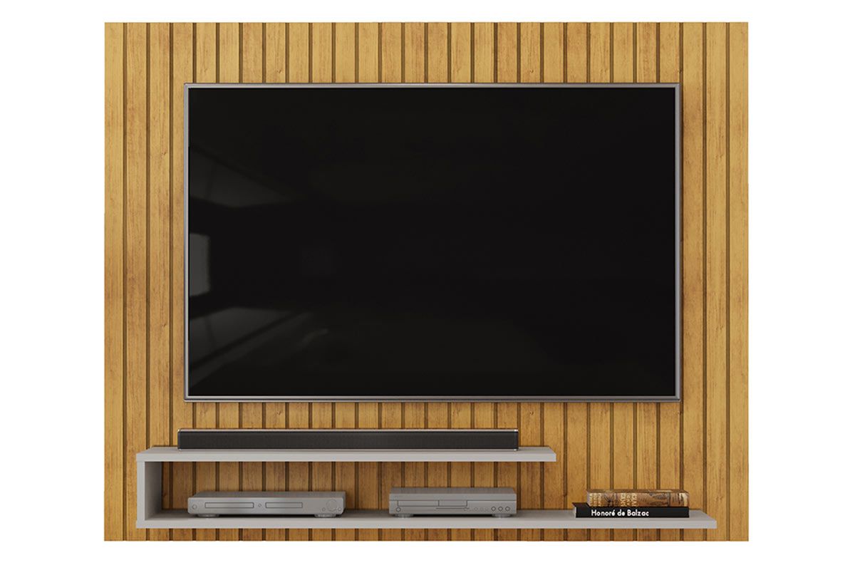 Painel Home p/ TV até 55 Pol Ripe 134x108cm DJ Móveis Painel Home p/ TV até 55 Pol Ripe 134x108cm DJ Móveis