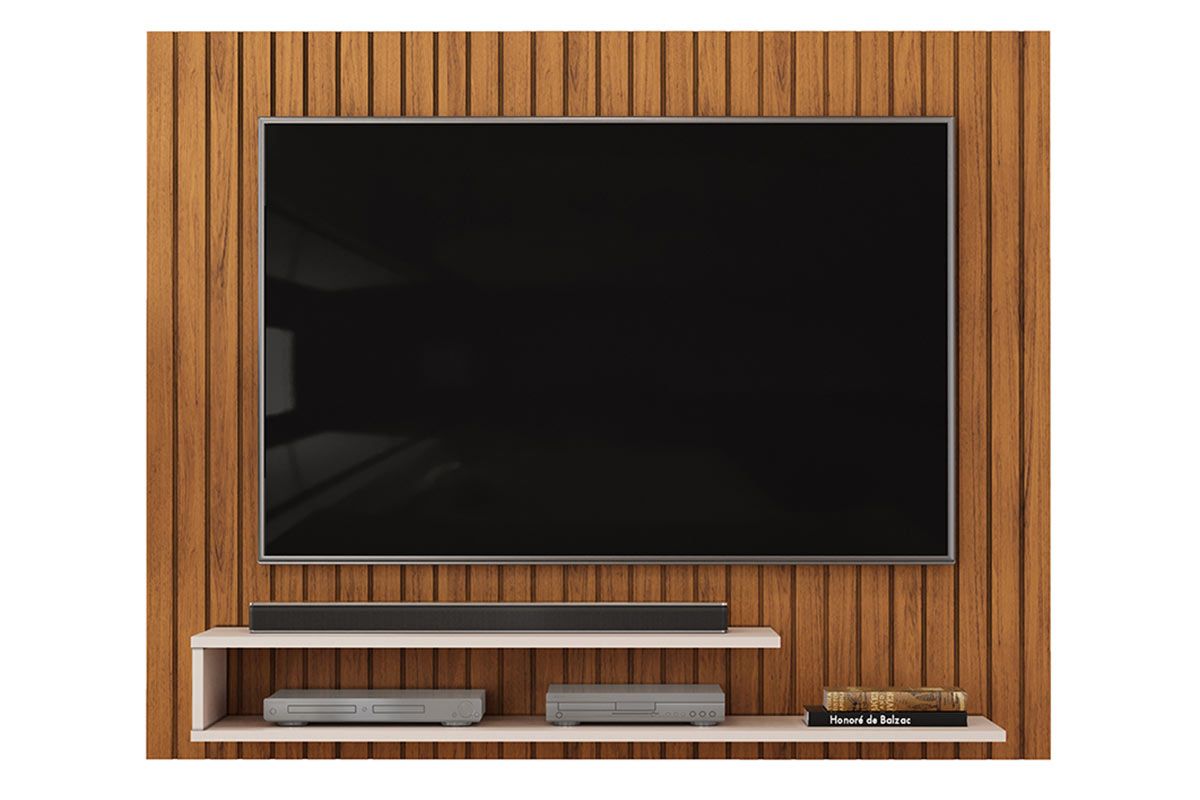 Painel Home p/ TV até 55 Pol Ripe 134x108cm DJ Móveis Painel Home p/ TV até 55 Pol Ripe 134x108cm DJ Móveis