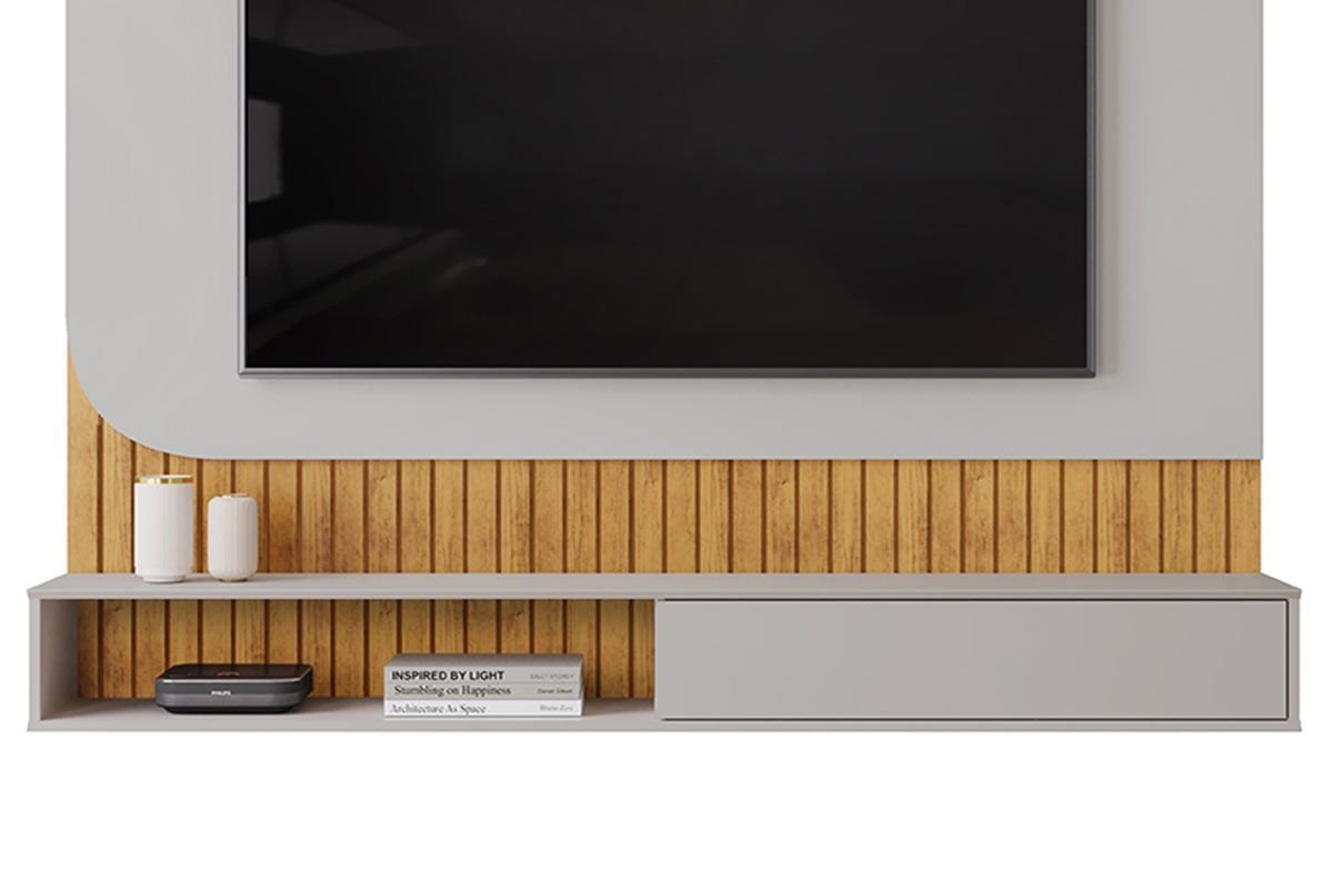 Painel Home p/ TV até 65 Pol Tom 150x139cm DJ Móveis