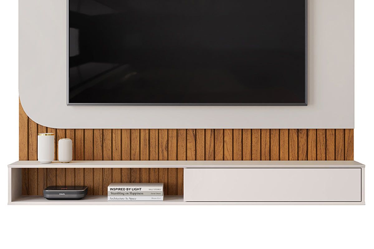 Painel Home p/ TV até 65 Pol Tom 150x139cm DJ Móveis