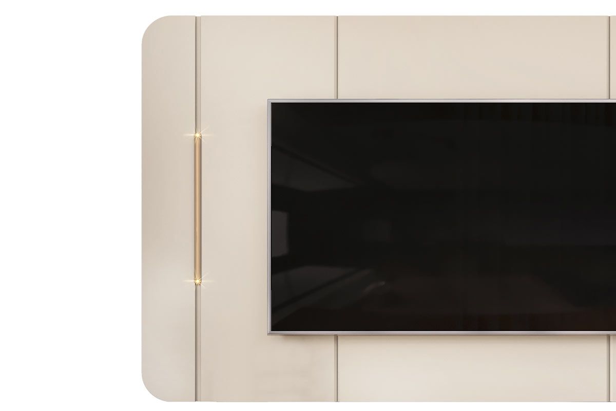 Painel Home p/ TV até 75 Pol Areta 218x132cm - DJ Móveis Painel Home p/ TV até 75 Pol Areta 218x132cm - DJ Móveis