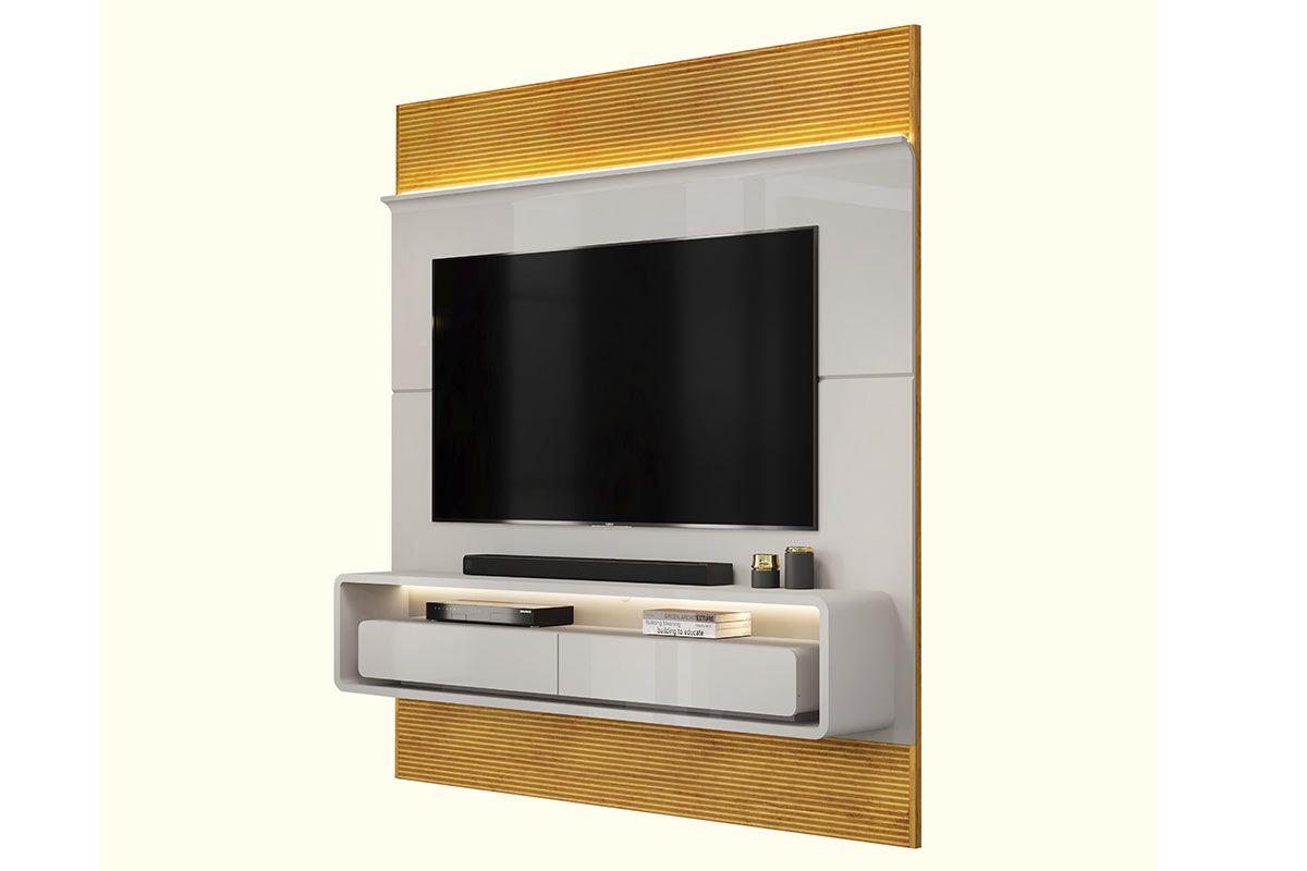 Painel Home p/ TV até 70 Pol Taylor 179x207cm DJ Móveis Painel Home p/ TV até 70 Pol Taylor 179x207cm DJ Móveis