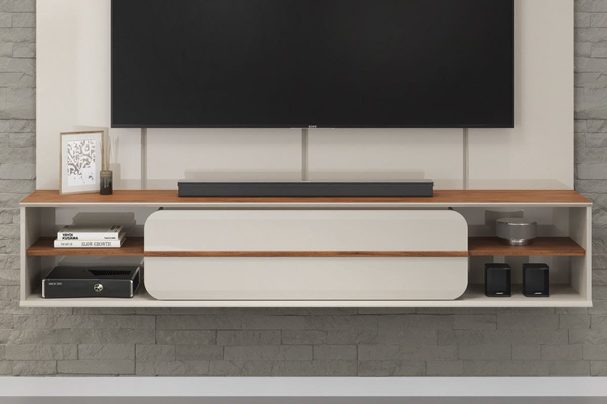 Painel Home p/ TV até 70 Pol Alana 169x180cm DJ Móveis