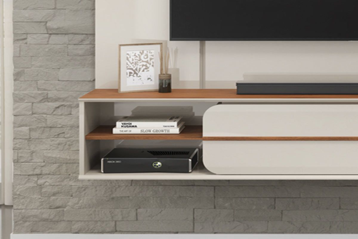 Painel Home p/ TV até 70 Pol Alana 169x180cm DJ Móveis