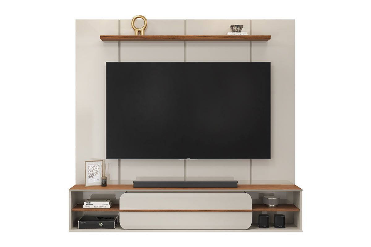 Painel Home p/ TV até 70 Pol Alana 169x180cm DJ Móveis
