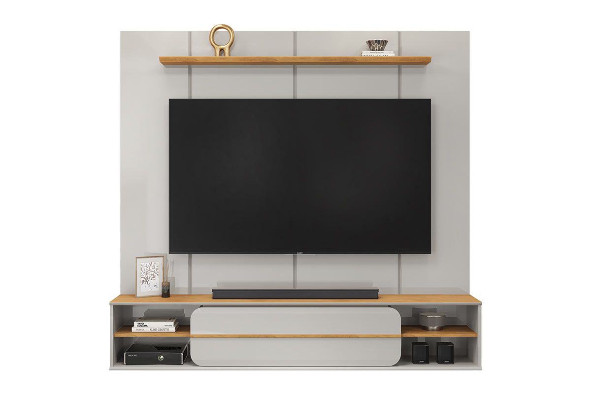 Painel Home p/ TV até 70 Pol Alana 169x180cm DJ Móveis