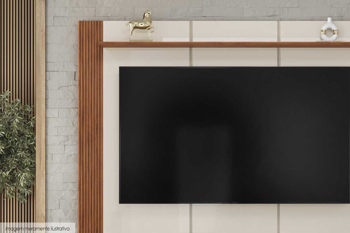 Rack Bancada c/Painel p/ TV até 75 Pol Helo 4 Portas - DJ Móveis