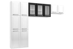 Cozinha Compacta Telasul Topazio c/11 Portas ( 3 c/Vidro )