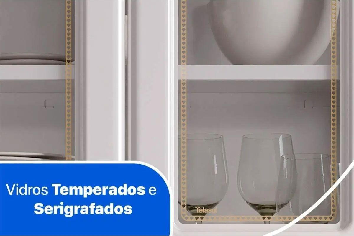 Cozinha Compacta Telasul Diamante New c/11 Portas ( 3 c/Vidro )