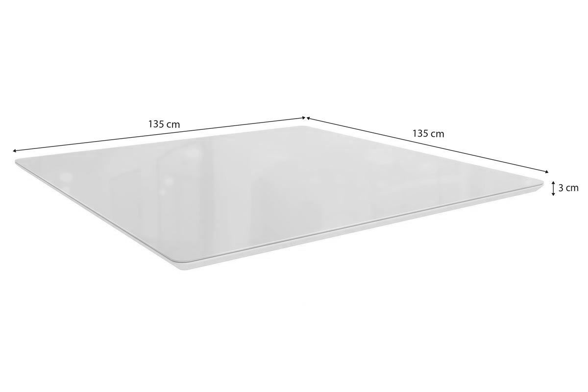 Tampo Mesa Madeirado c/Vidro TA65 Quadrado 135cm Kappesberg Tampo Mesa Madeirado c/Vidro TA65 Quadrado 135cm Kappesberg