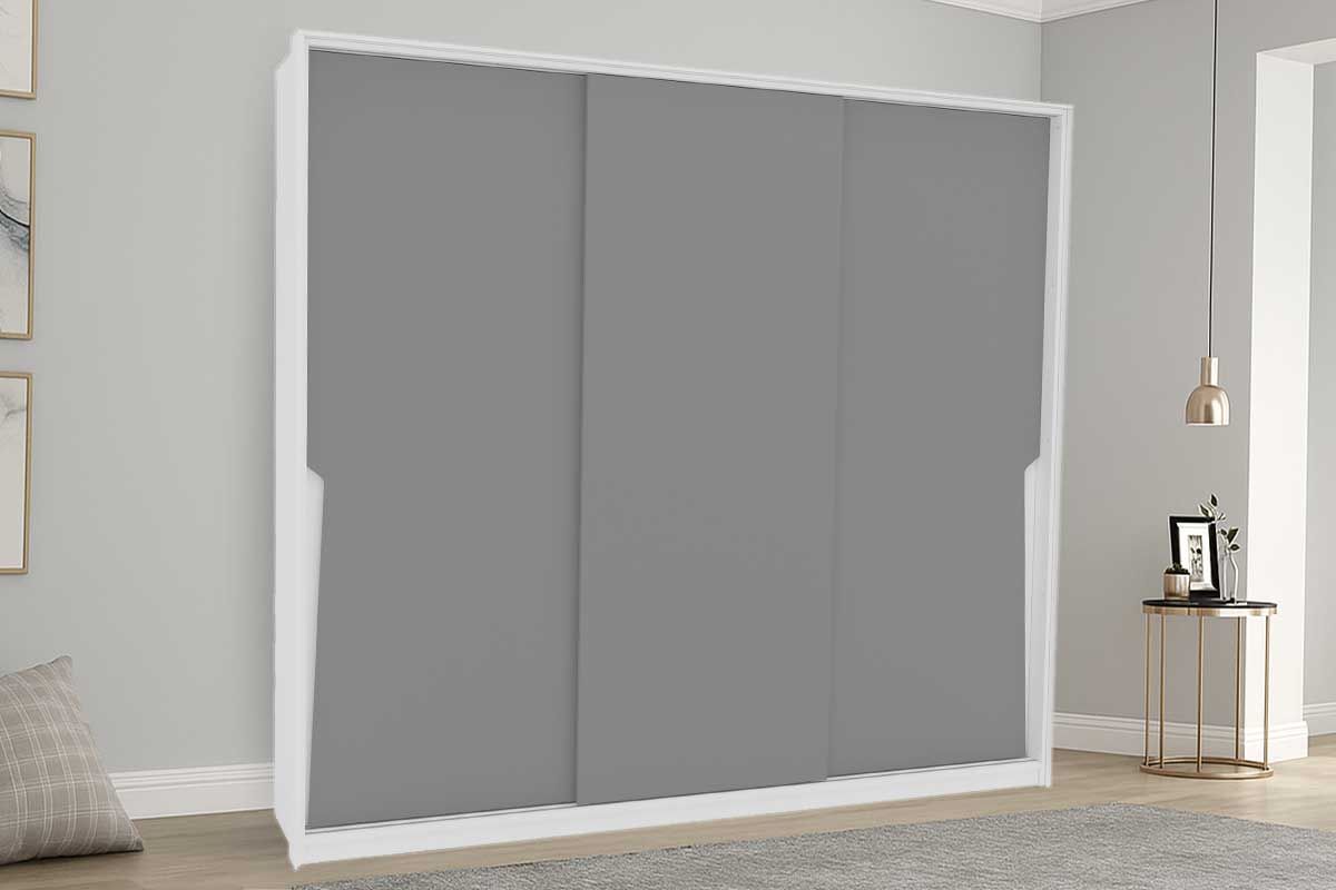 Guarda Roupa Casal 3 Portas de Correr e 4 Gavetas Porto Politorno