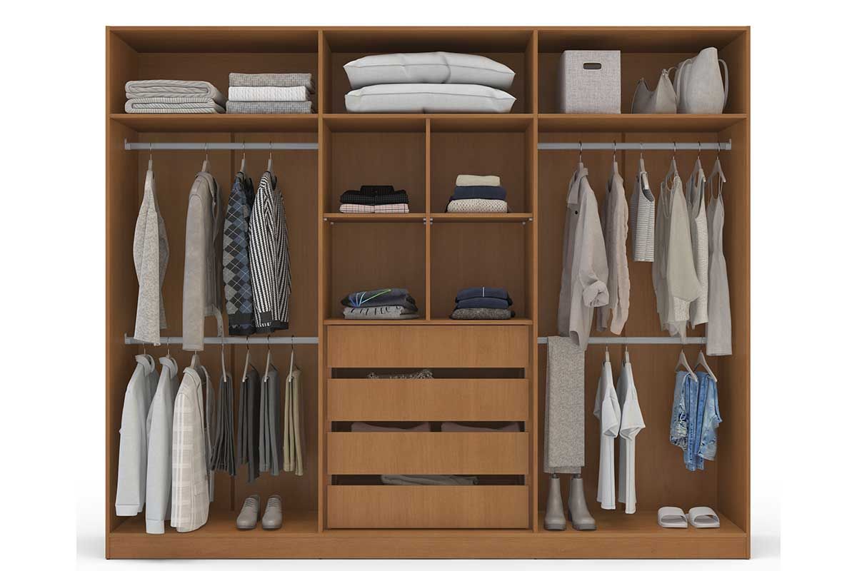 Guarda Roupa Casal 6 Portas e 4 Gavetas Valência Politorno Guarda Roupa Casal 6 Portas e 4 Gavetas Valência Politorno