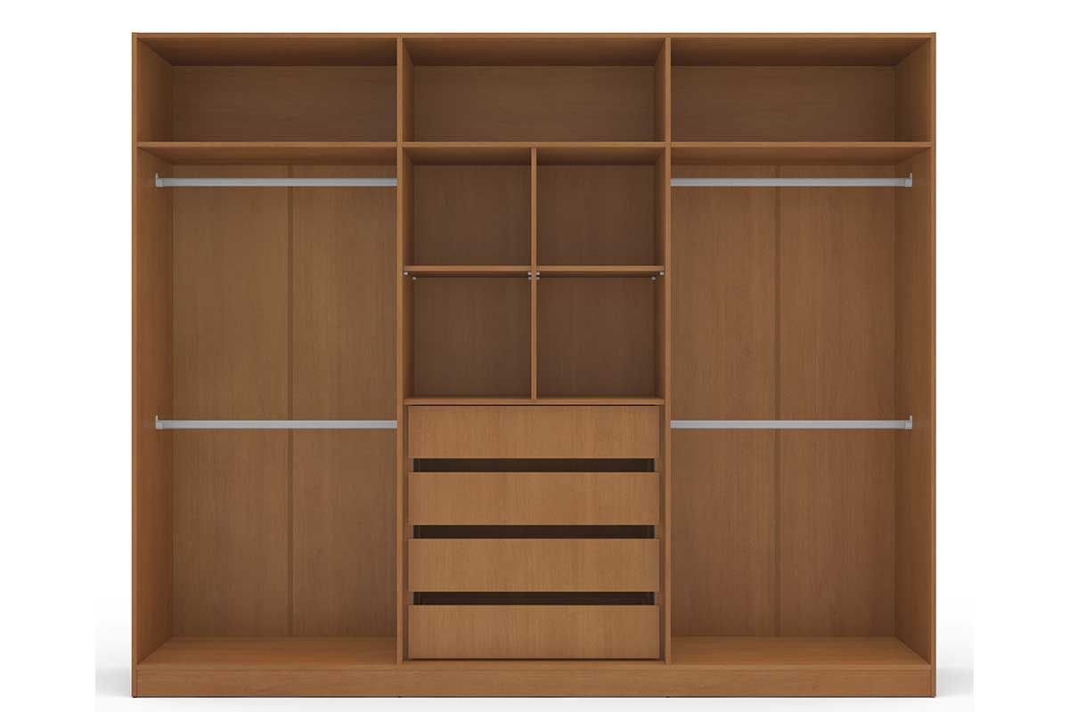 Guarda Roupa Casal 6 Portas e 4 Gavetas Valência Politorno Guarda Roupa Casal 6 Portas e 4 Gavetas Valência Politorno
