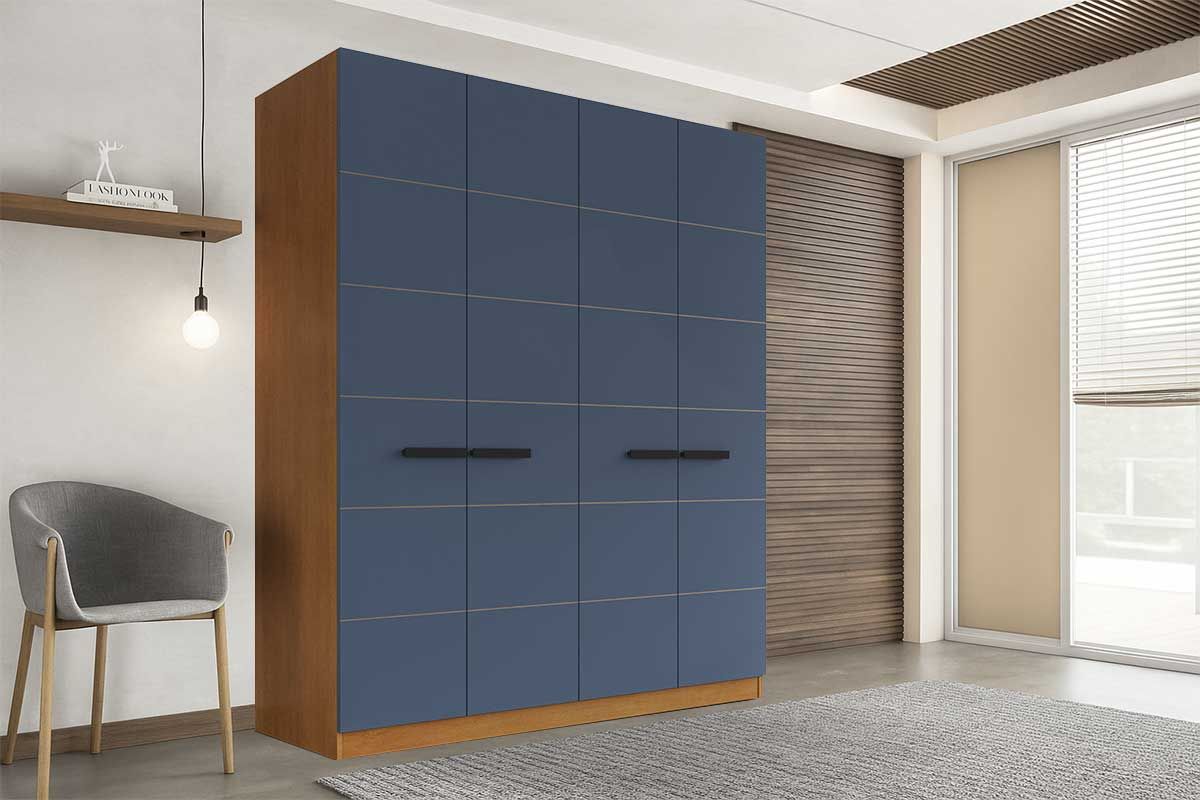 Guarda Roupa Casal 4 Portas e 4 Gavetas Lisboa Politorno
