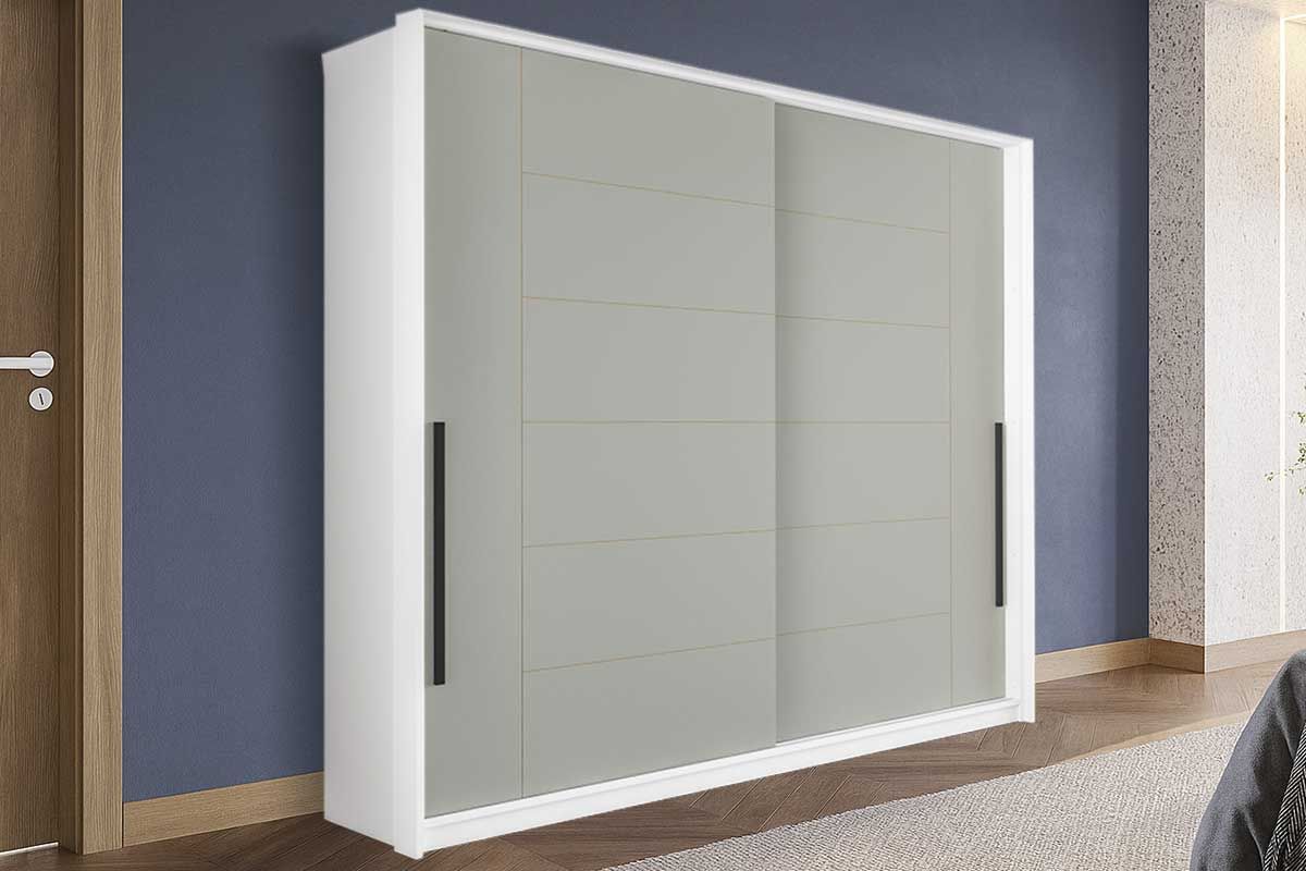 Guarda Roupa Casal 2 Portas de Correr e 2 Gavetas Lisboa Politorno