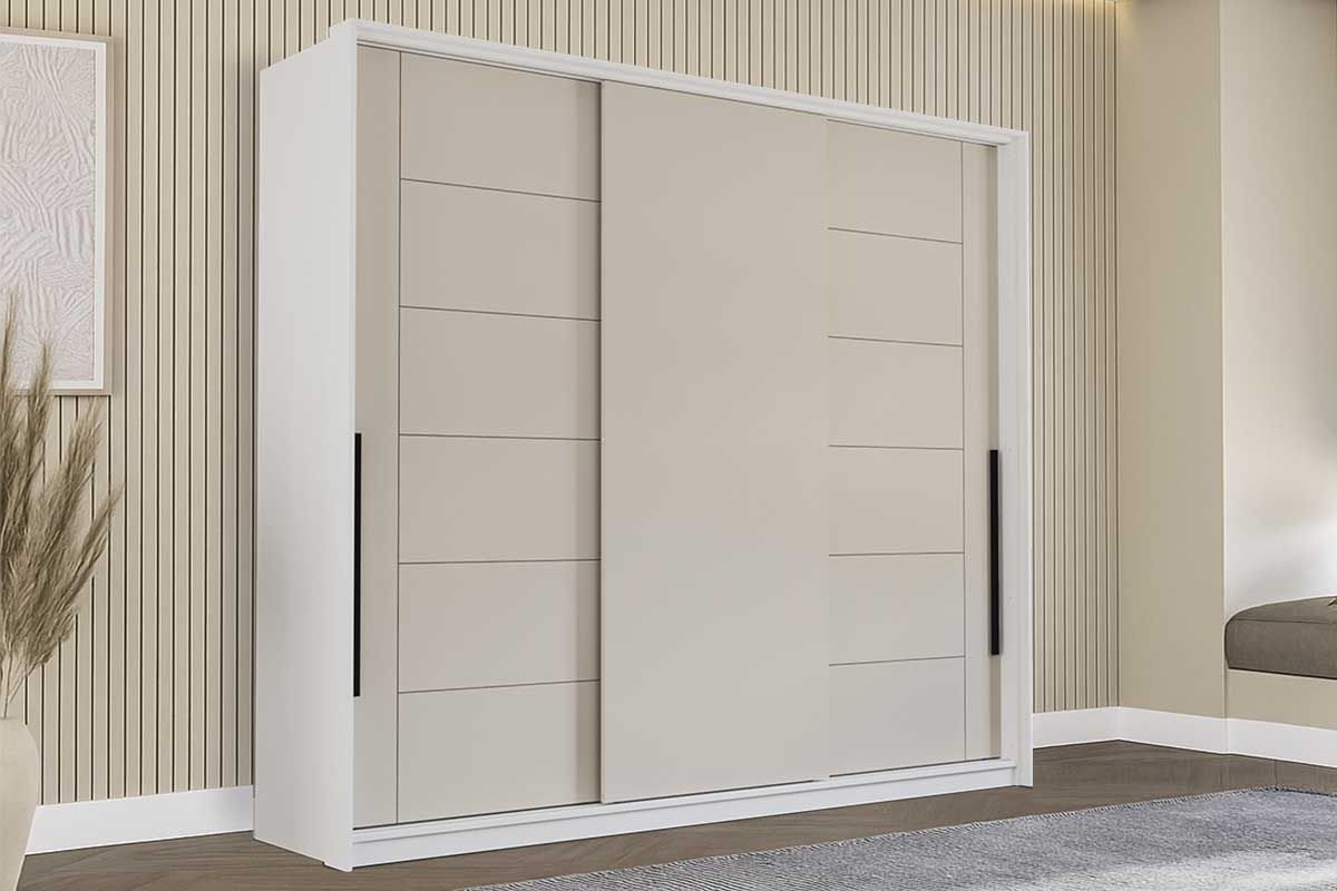 Guarda Roupa Casal 3 Portas de Correr e 4 Gavetas Lisboa Politorno