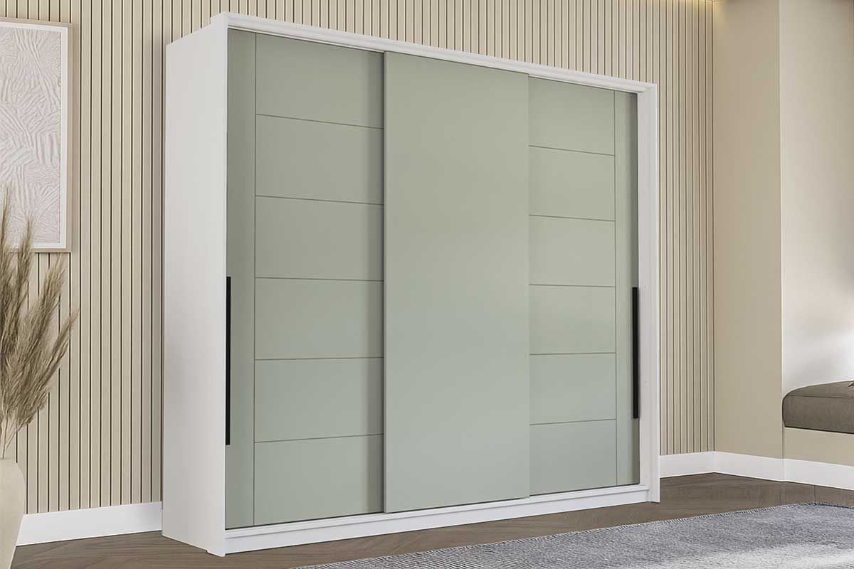 Guarda Roupa Casal 3 Portas de Correr e 4 Gavetas Lisboa Politorno