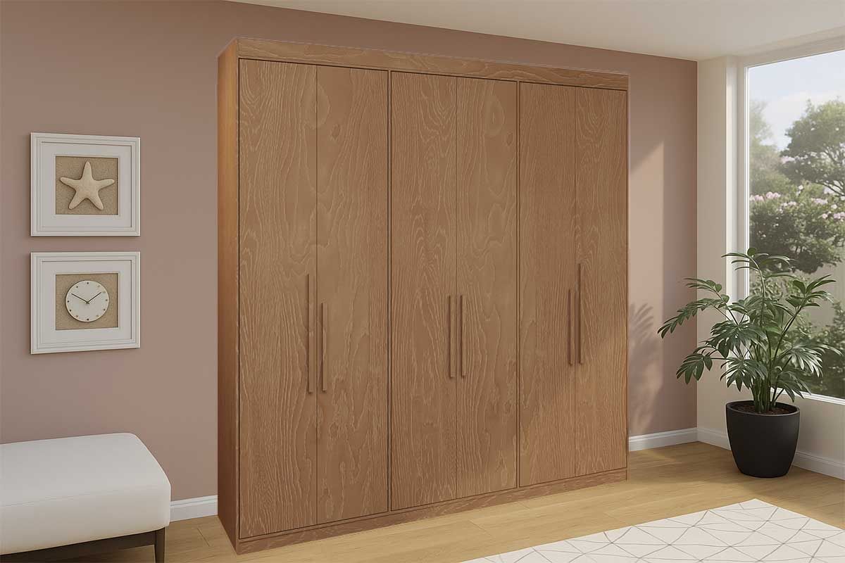 Guarda Roupa Casal 6 Portas e 2 Gavetas PH 1804 HervalCarvalho Vermontt Guarda Roupa Casal 6 Portas e 2 Gavetas PH 1804 HervalCarvalho Vermontt